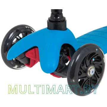 Самокат Novatrack Disco-Kids Basic 120H.DISCOKIDS.BGBL20 (черный/синий, 2020) картинка 4